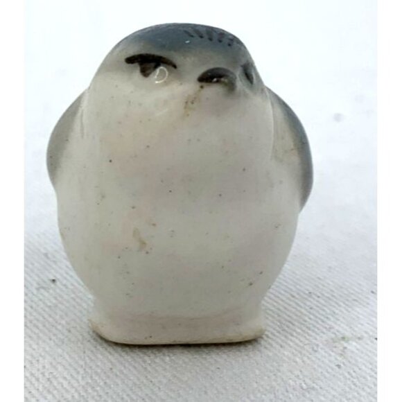 USSR Imperial Bird Figurine Porcelain Titmouse Lomonosov Russia Miniature 2" Lon - Picture 5 of 7
